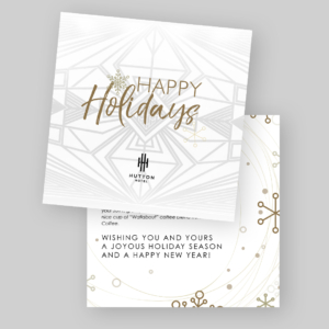 art deco style holiday card
